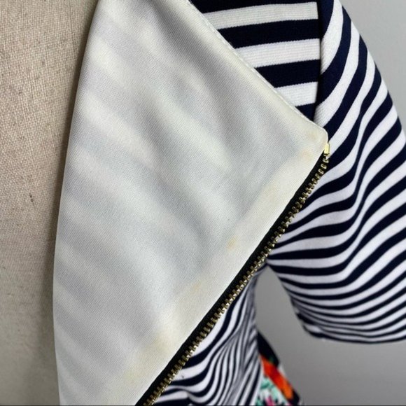 Eliza J Striped Floral Dress Size 8 - Picture 7 of 7